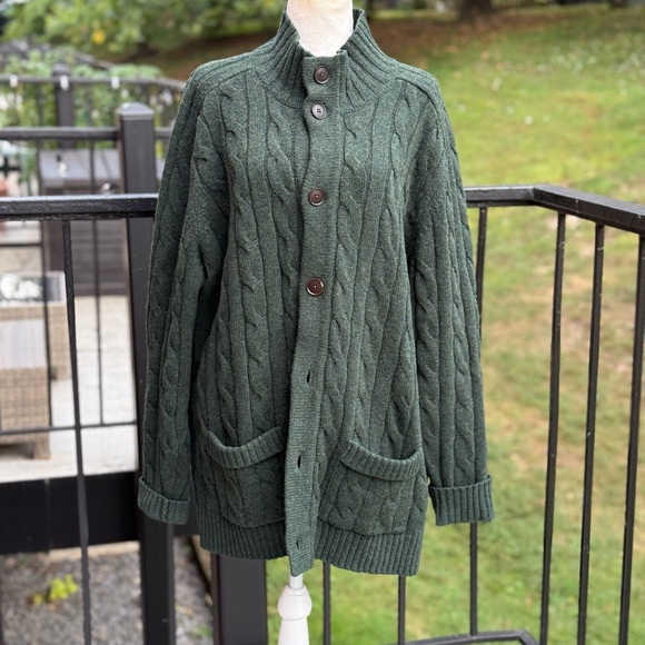 Charles Tyrwhitt Green Cardigan Sweater Size XXL - Picture 1 of 12
